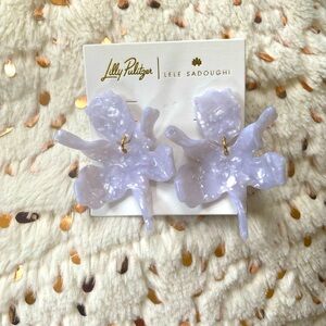 Lilly Pulitzer X LeLe Sadoughi Orchid Earrings